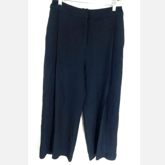 Stella Carakasi Pleated Wide Leg Crop Pants - Picture 1 of 4